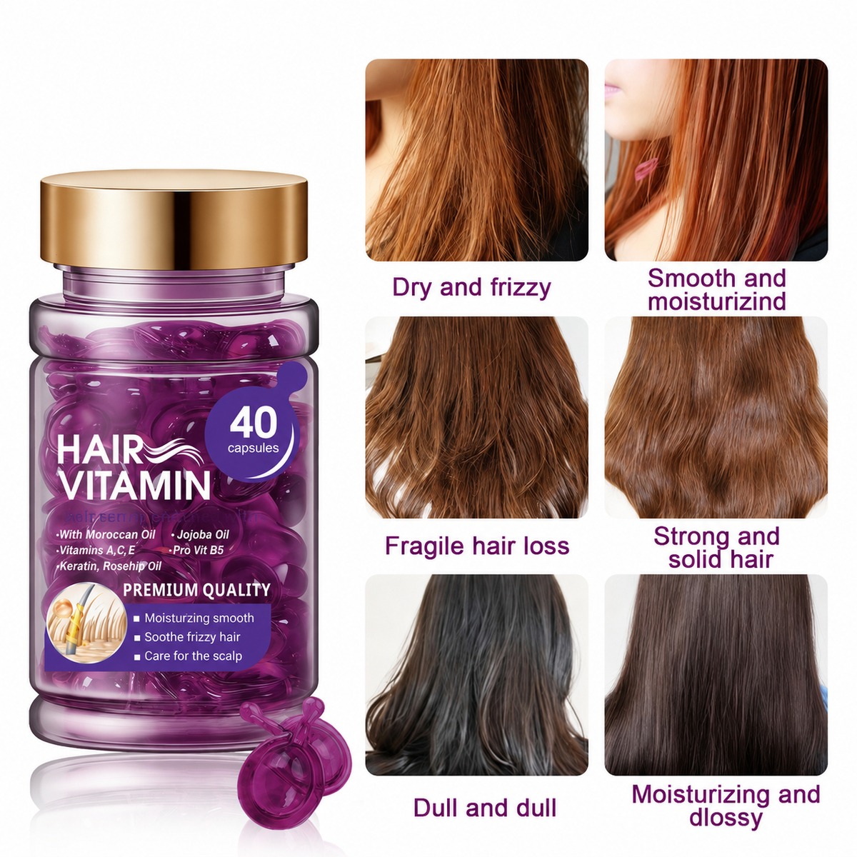 ✨Silky Smooth Hair Capsules