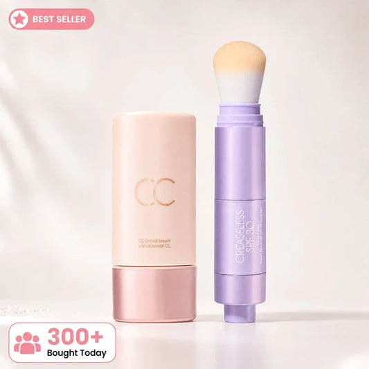 Skin Essentials CC Tinted Serum & SPF 30 Mineral Setting Powder Set